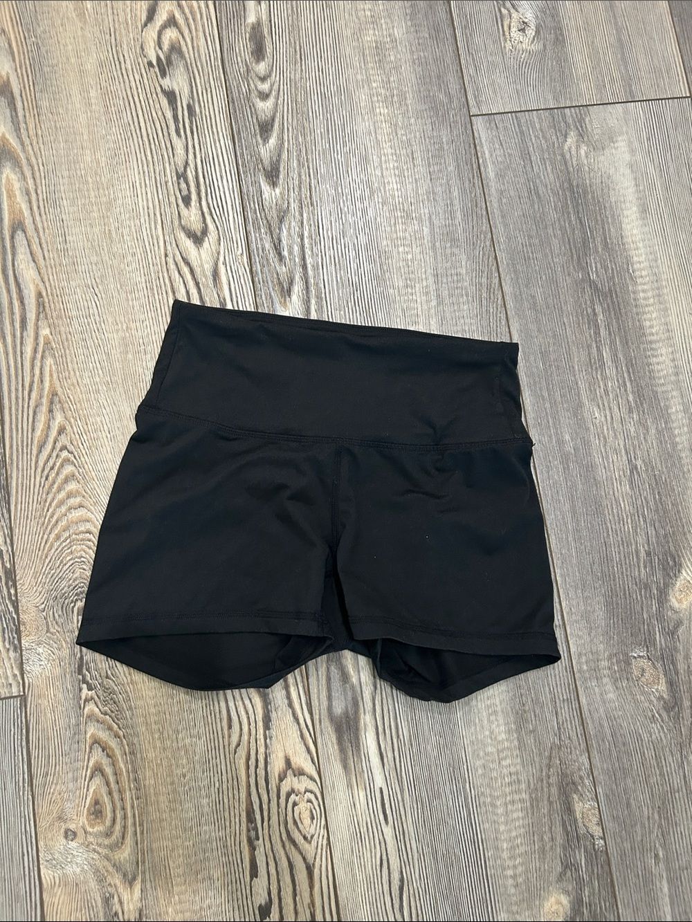 High-Waist Black Women’s Athletic Shorts- small